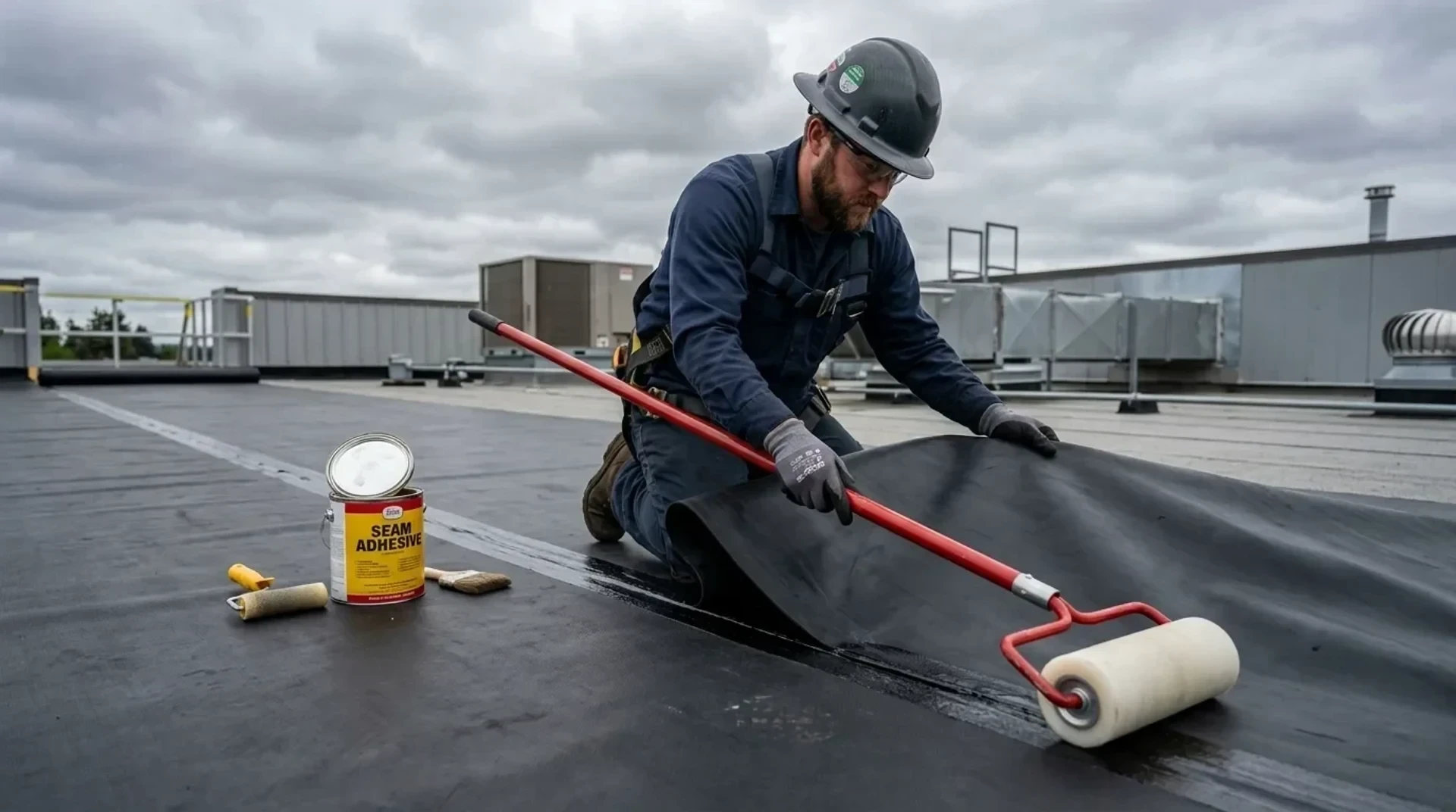 Heavy-Duty EPDM Rubber Membrane Commercial Flat Roofing in Vancouver WA