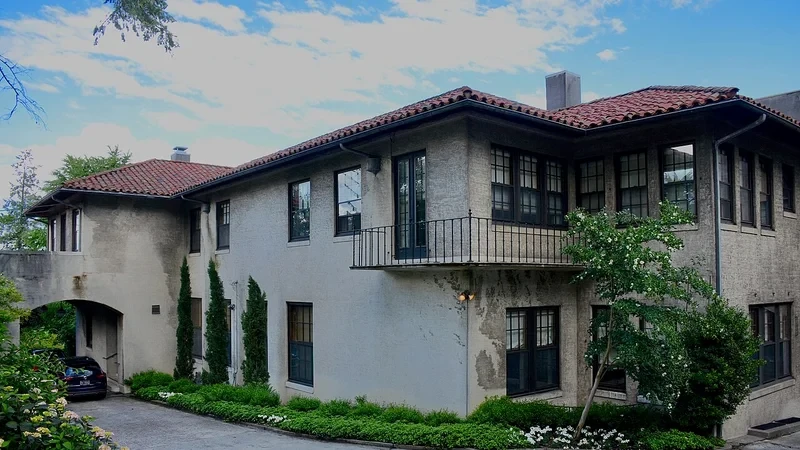 Spanish clay and concrete tile roofing architecture on Pacific Northwest luxury residence