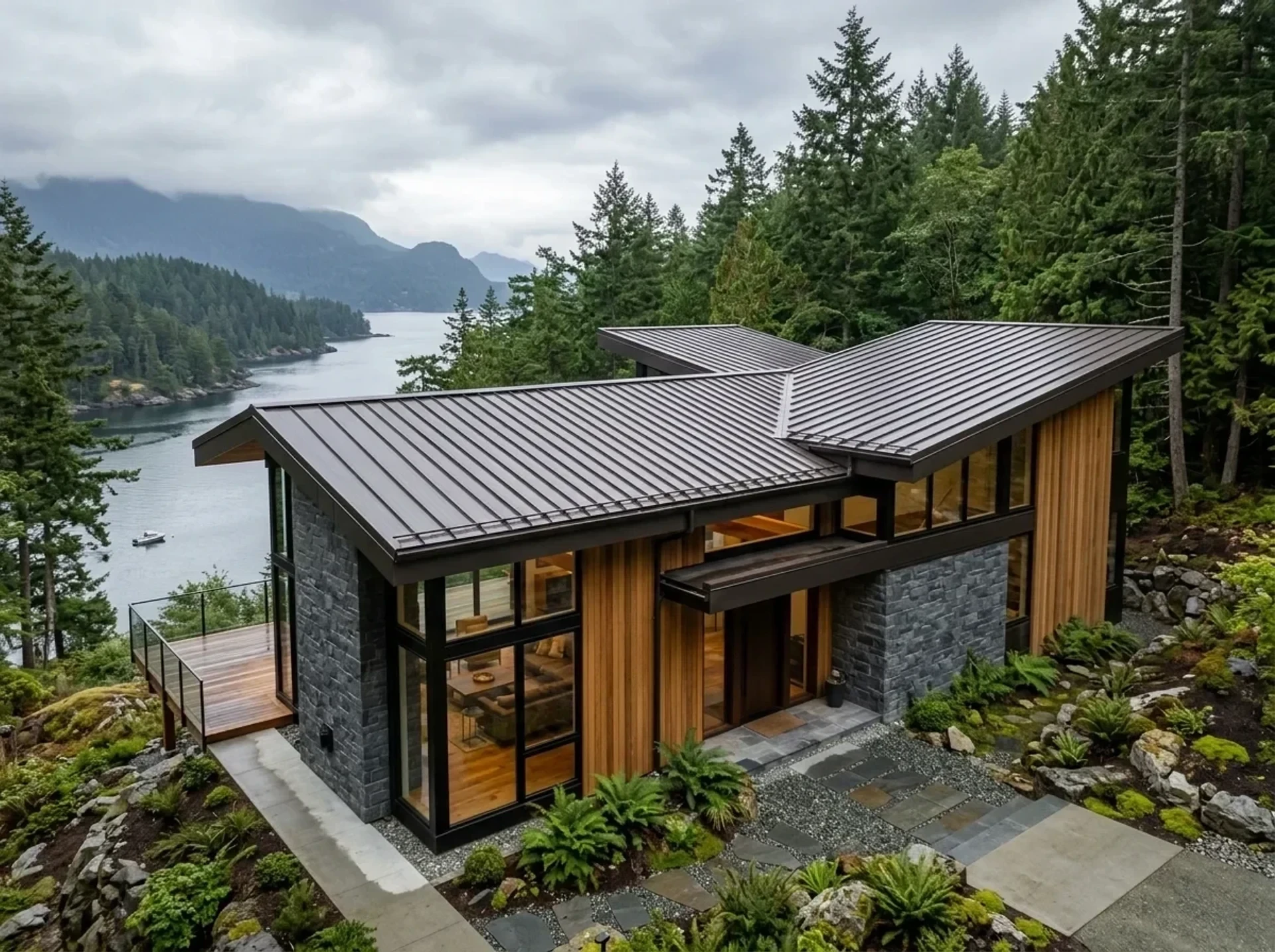 Standing Seam 24-Gauge Concealed Fastener Metal Roofing in Vancouver WA Clark County