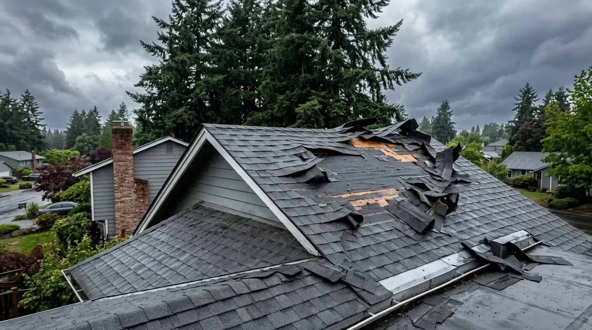 Storm Damage Roof Repair, Fallen Tree Tarping, and Insurance Claim Help in Vancouver WA